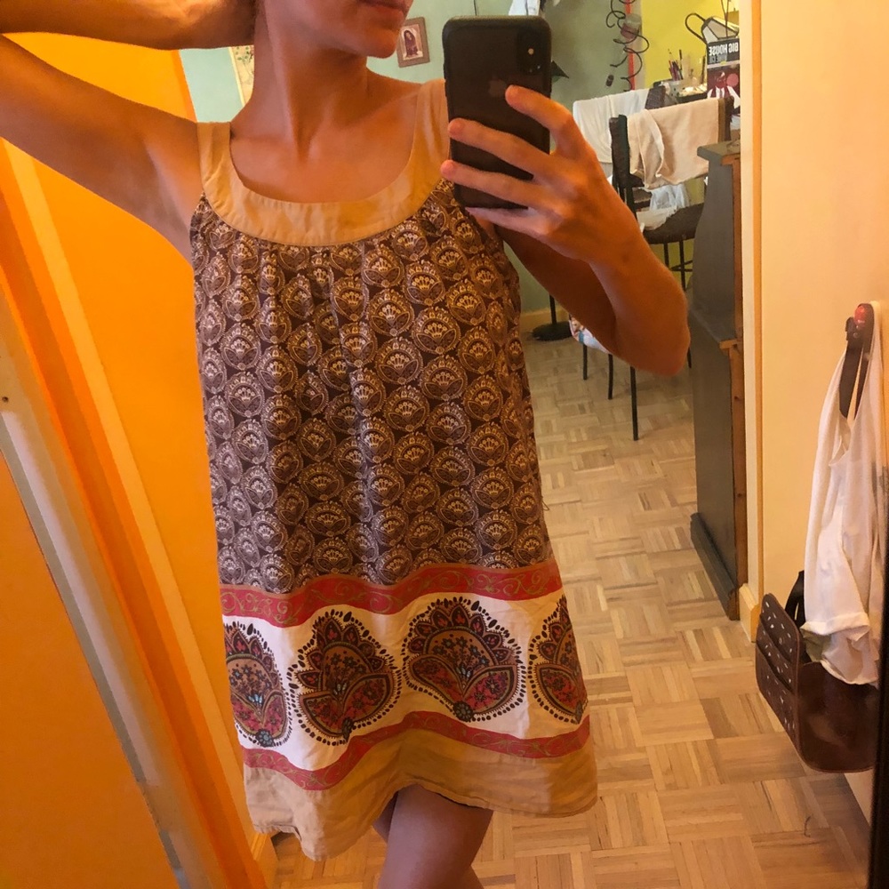 Mosaic print summer dress